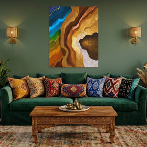 Earth Strata Abstract - Luxury Wall Art