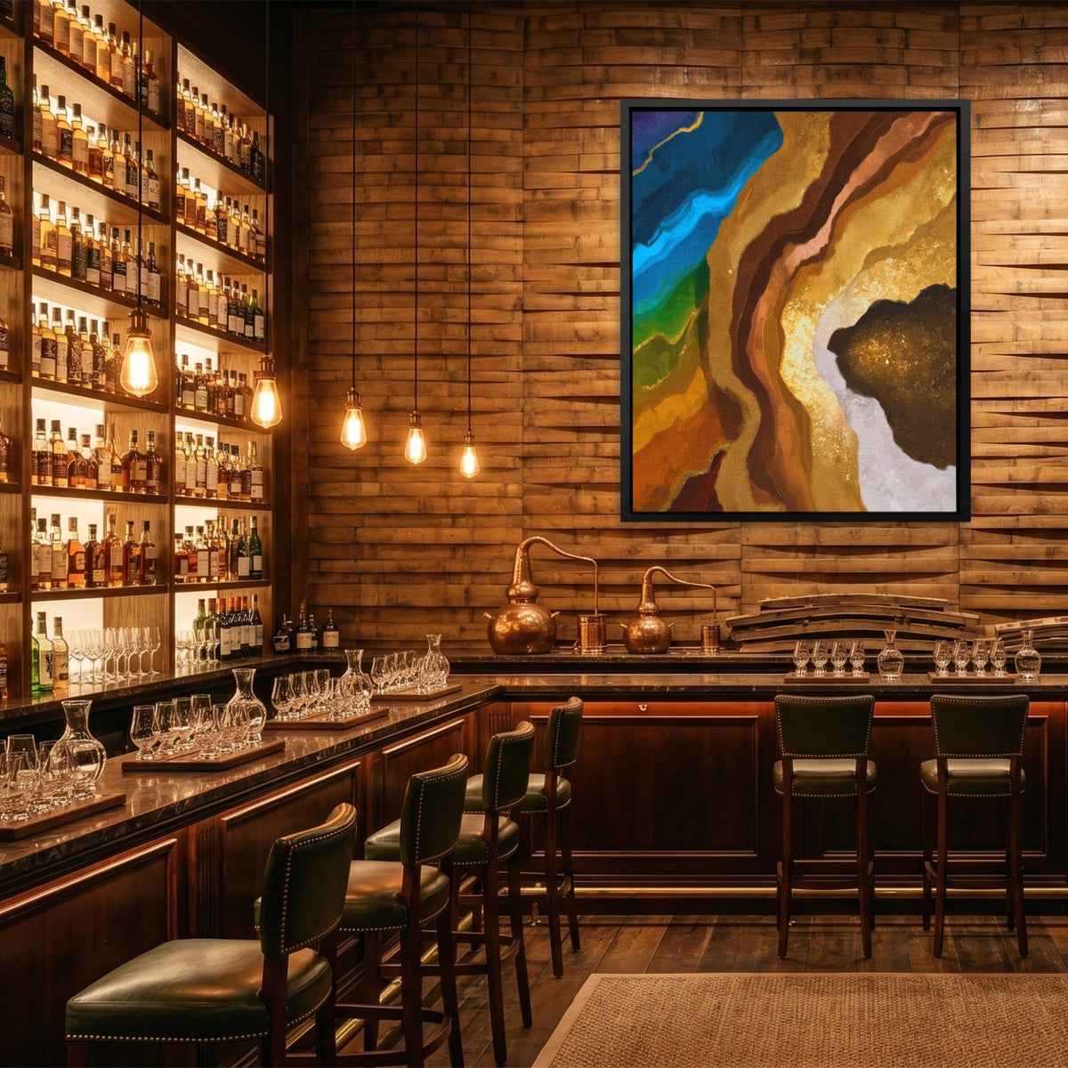 Earth Strata Abstract - Luxury Wall Art