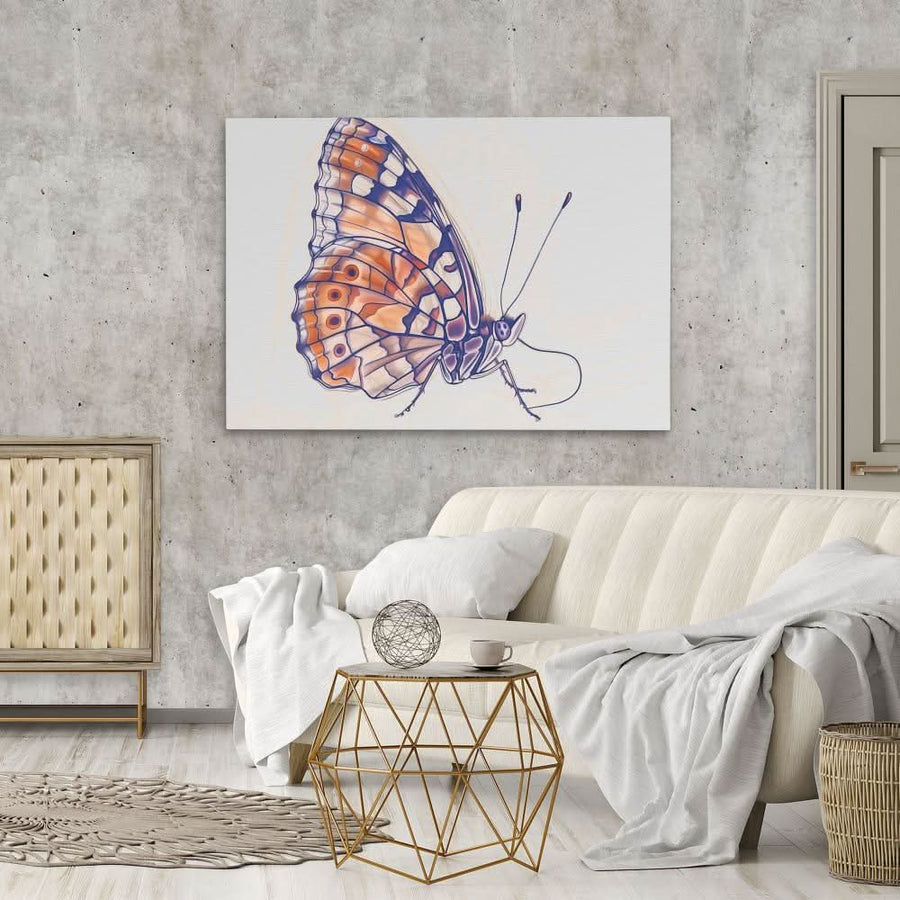 Earthly Butterfly in a living room