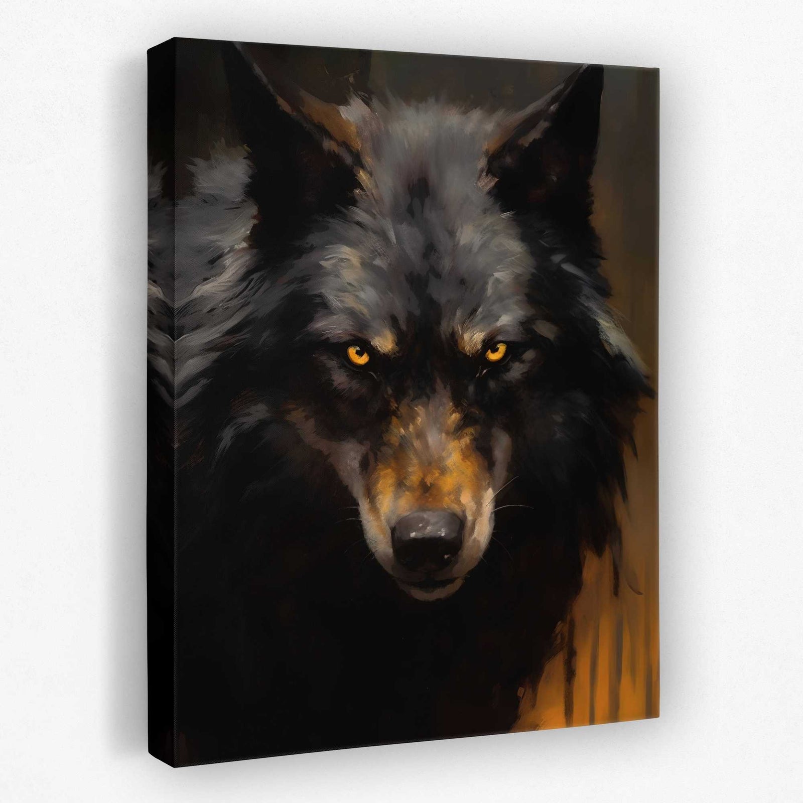 Ebony Spirit - Animals Canvas Wall Art
