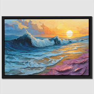 Eclipsing Sun Seascape - Luxury Wall Art