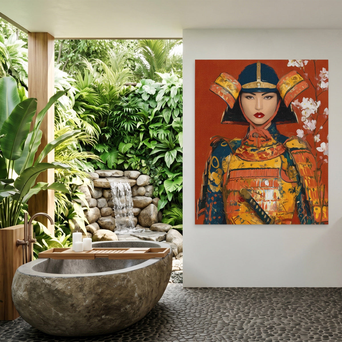 Edo Warrior Gold - Luxury Wall Art