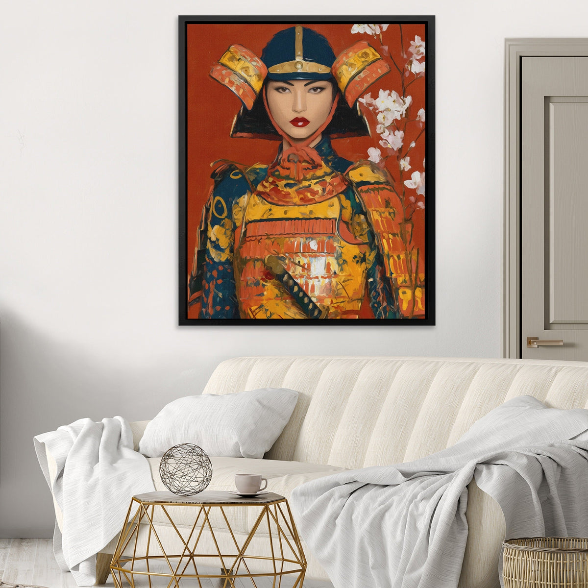 Edo Warrior Gold - Luxury Wall Art