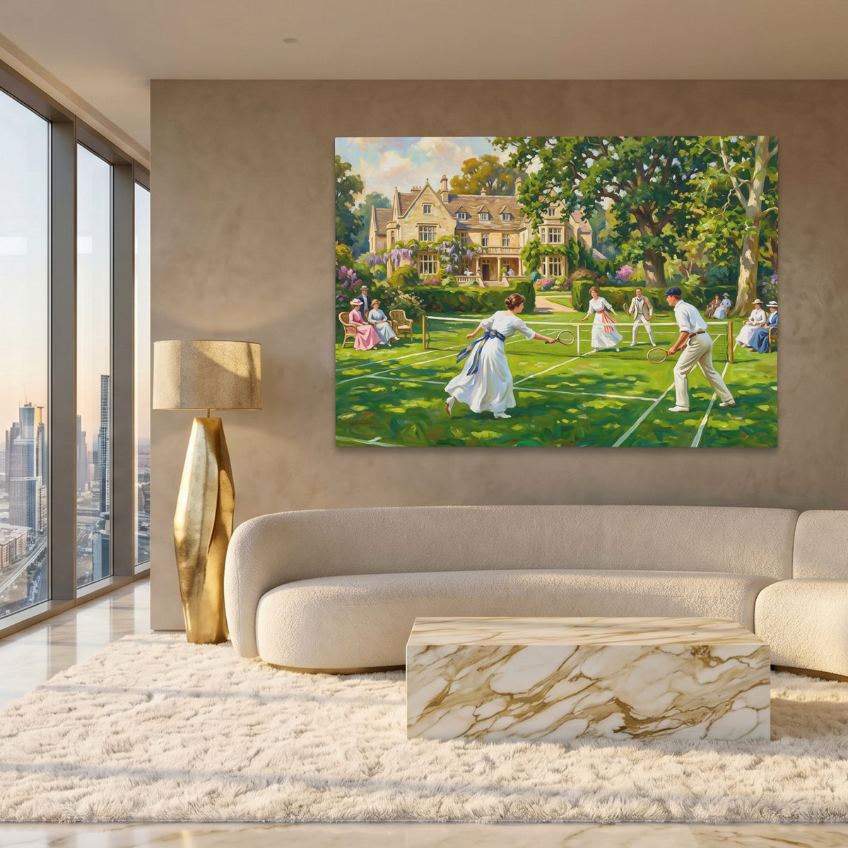 Edwardian Summer Tennis — Edwardian Summer Tennis White Gold Lux Land 179