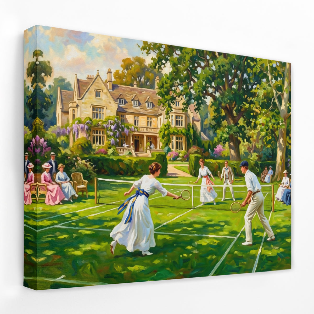 Edwardian Summer Tennis — Edwardian Summer Tennis Landscape   Side View   Mirror Wrap 67