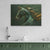 a painting of a horse on a wall above a kitchen sink