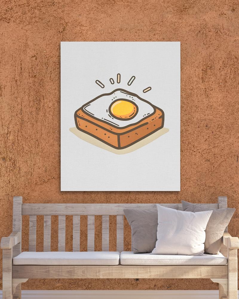 Egg and Toast - Luxury Wall Art