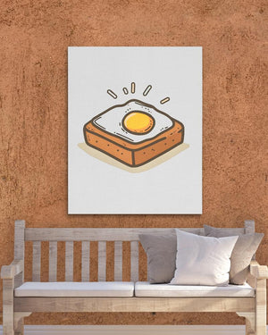 Egg and Toast - Luxury Wall Art