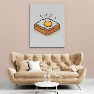 Egg and Toast - Luxury Wall Art