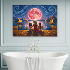 Egypt Midnight Moon — Egypt Midnight Moon Luxury Bathroom Wall 84