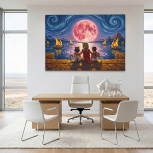 Egypt Midnight Moon — Egypt Midnight Moon White Bull Room Land 164