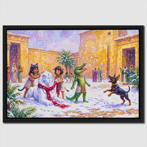 Egypt Winter Carnival canvas wall art