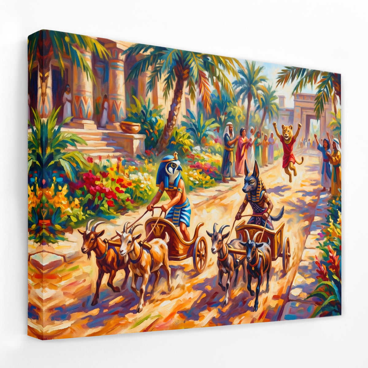 Egyptian Chariot Race — Egyptian Chariot Race Landscape   Side View   Mirror Wrap 70