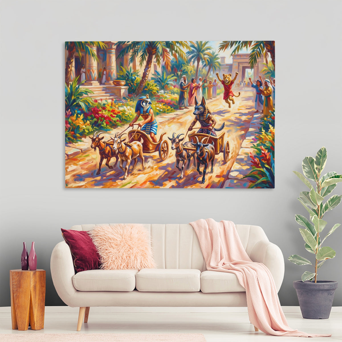 Egyptian Chariot Race — Egyptian Chariot Race New   Land Nice Living Room 102