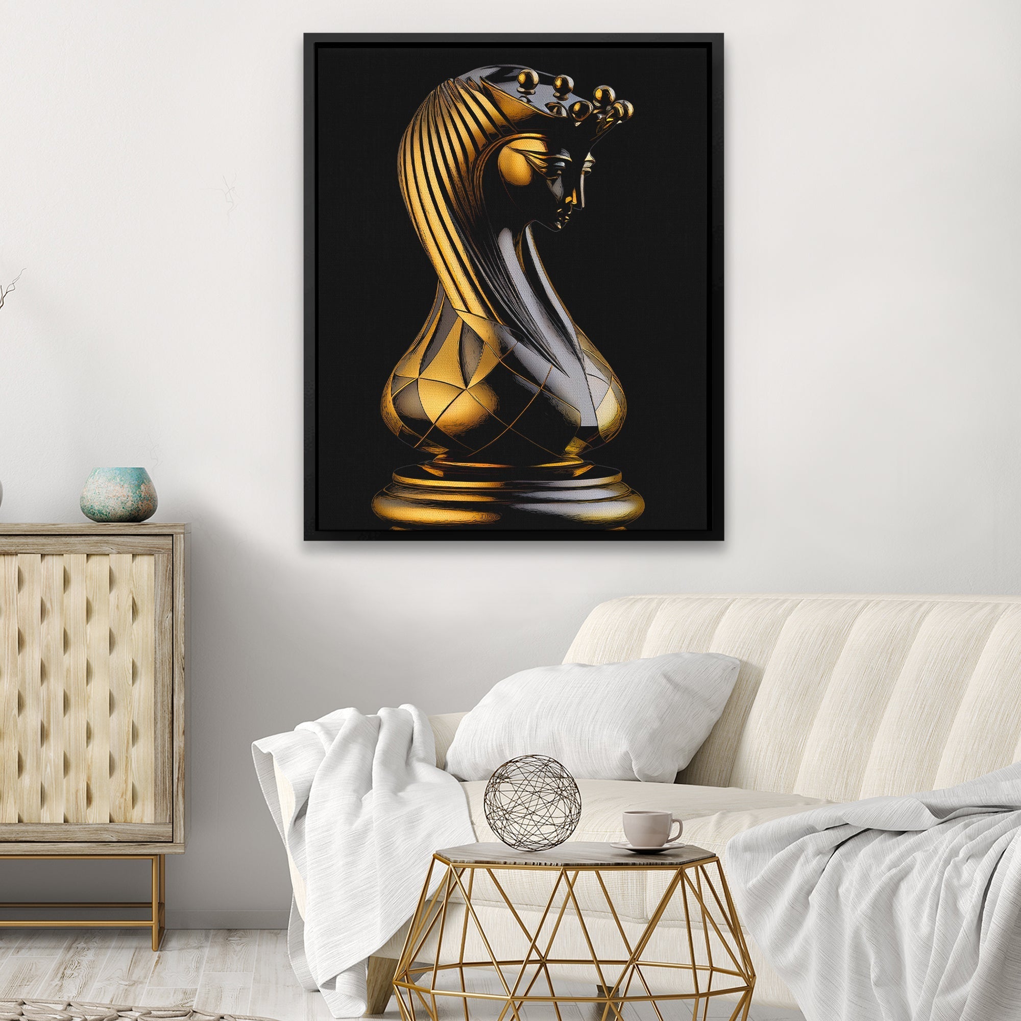 Egyptian Chess Queen - Luxury Wall Art