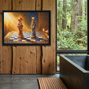 Egyptian Chess Royalty — Egyptian Chess Royalty Outdoor Bathroom Log Land 226