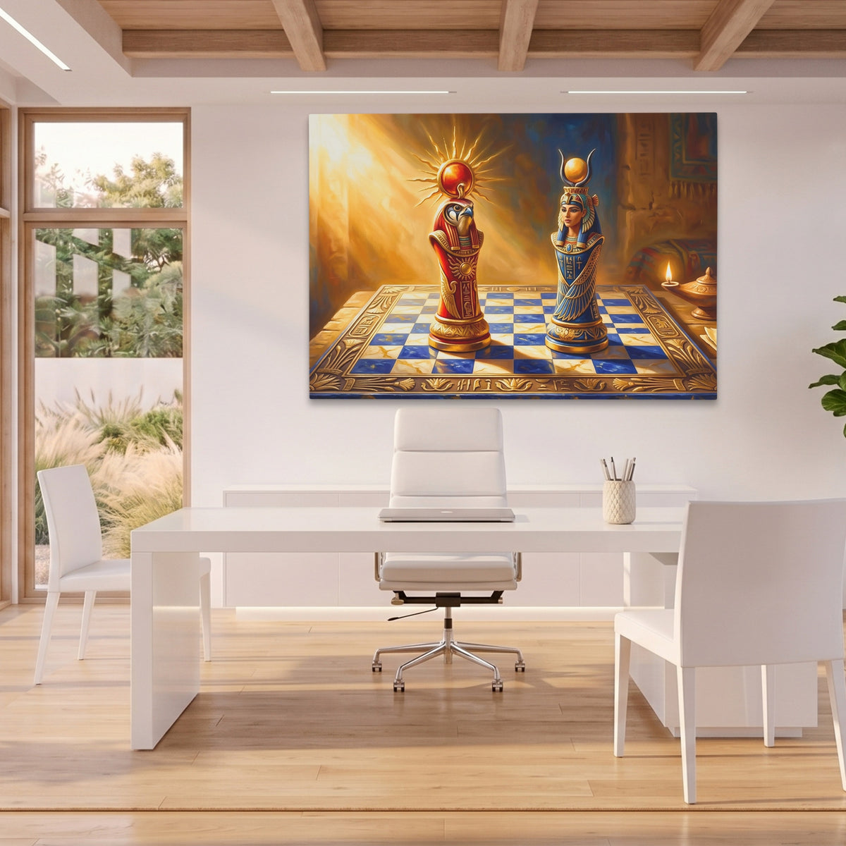 Egyptian Chess Royalty — Egyptian Chess Royalty Beach House Office Land 34