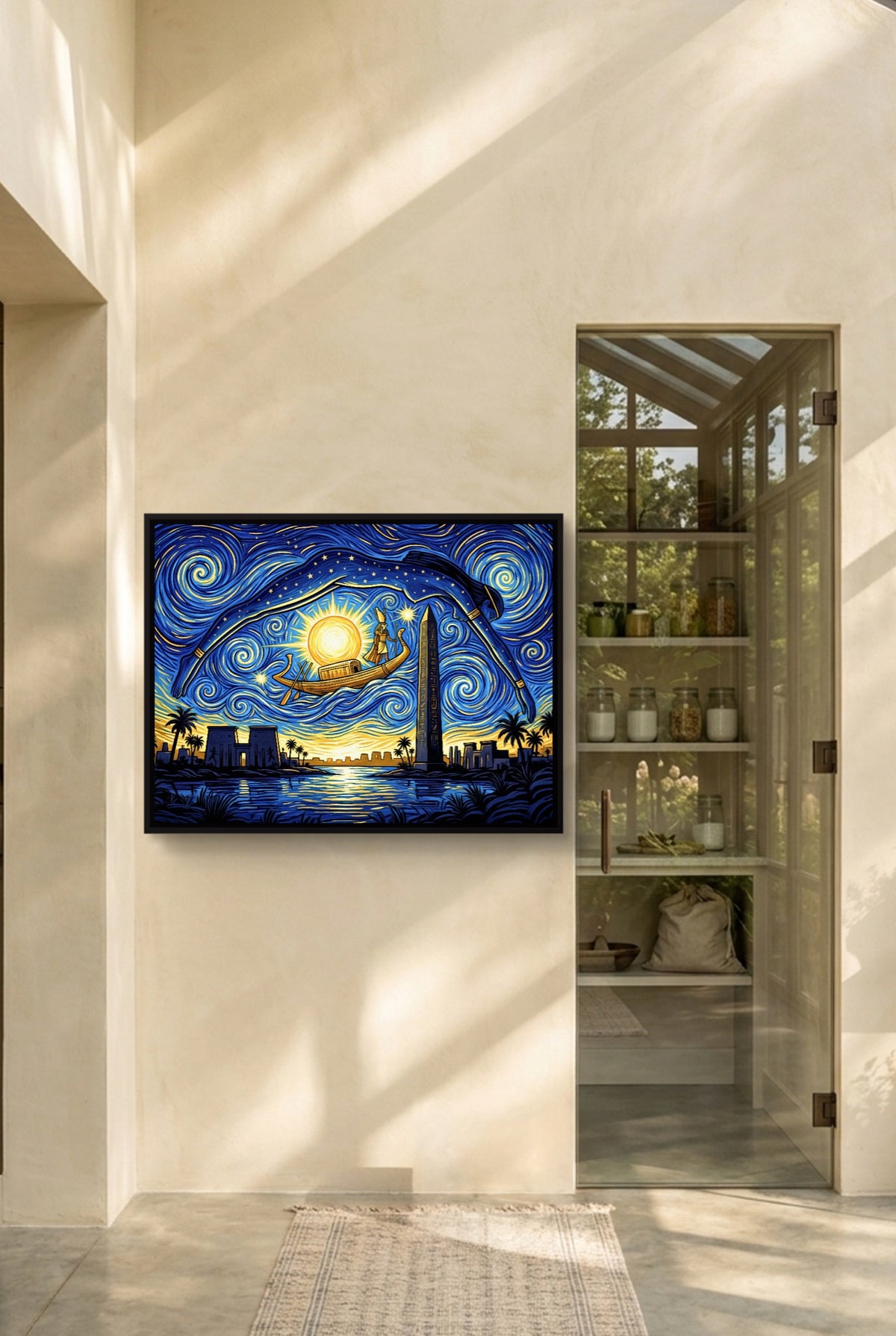 Egyptian Construction Workers — egyptian construction workers p interior room with doorway 1land framed black
