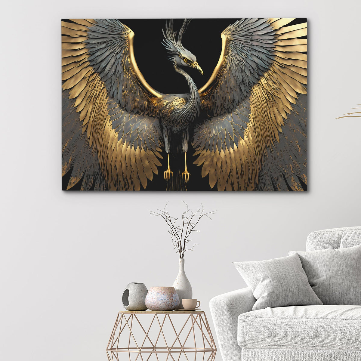 Egyptian Crane - Luxury Wall Art