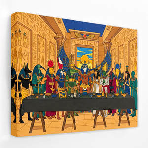 Egyptian Gods Banquet — Egyptian Gods Banquet Landscape   Side View   Mirror Wrap 71