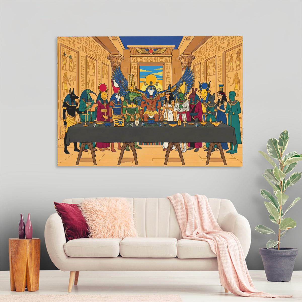 Egyptian Gods Banquet — Egyptian Gods Banquet New   Land Nice Living Room 103