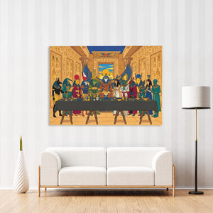 Egyptian Gods Banquet — Egyptian Gods Banquet New   Striped Wall Luxe 119