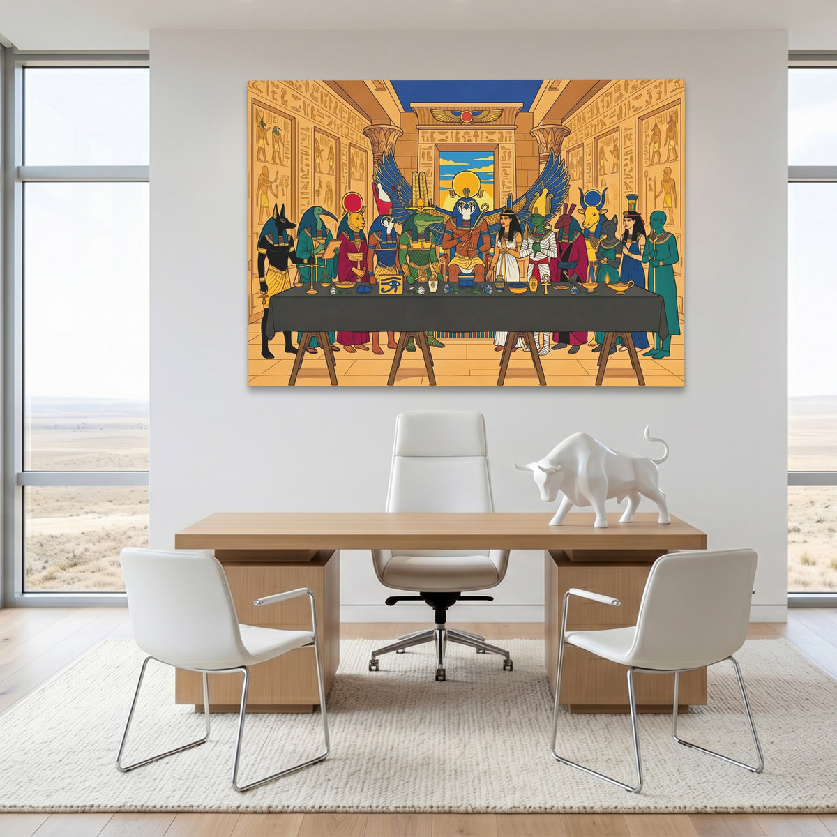 Egyptian Gods Banquet — Egyptian Gods Banquet White Bull Room Land 167