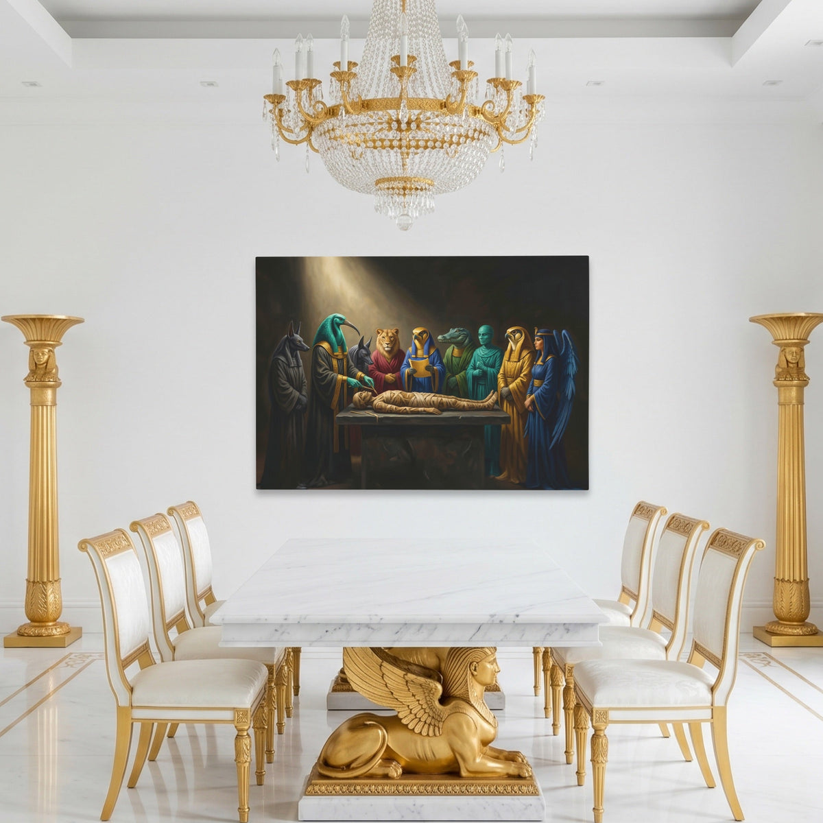 Egyptian Gods Mummification - Luxury Wall Art