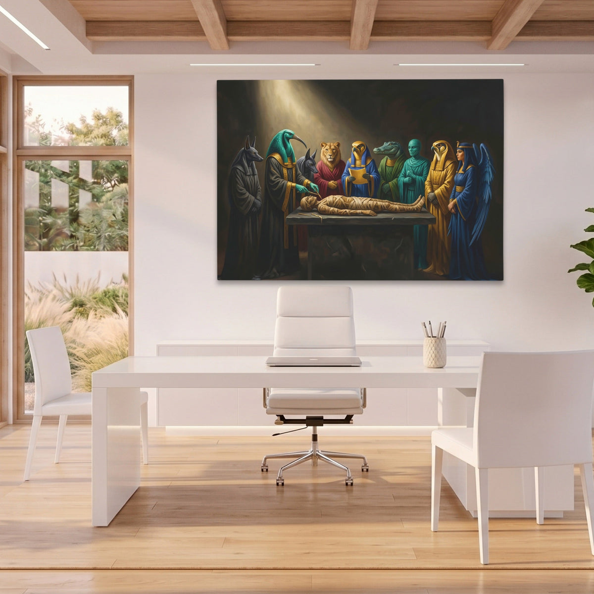 Egyptian Gods Mummification - Luxury Wall Art