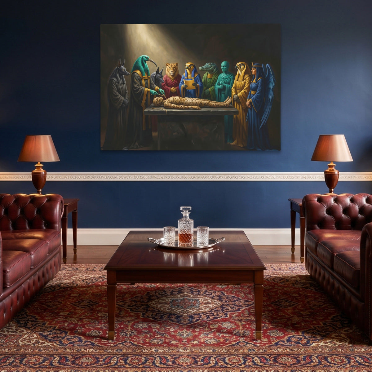 Egyptian Gods Mummification - Luxury Wall Art