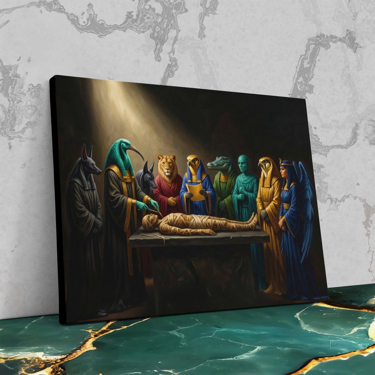 Egyptian Gods Mummification - Luxury Wall Art