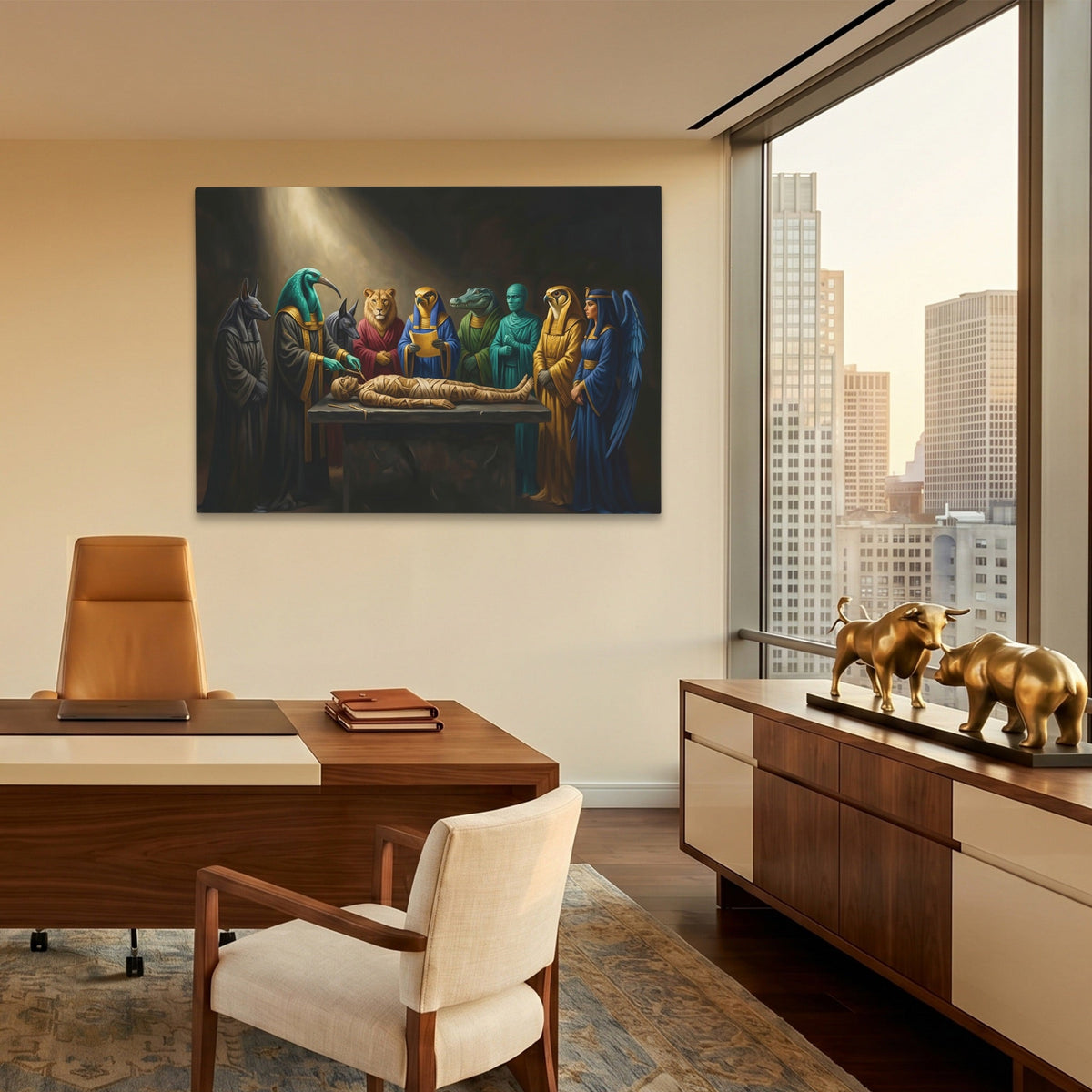 Egyptian Gods Mummification - Luxury Wall Art