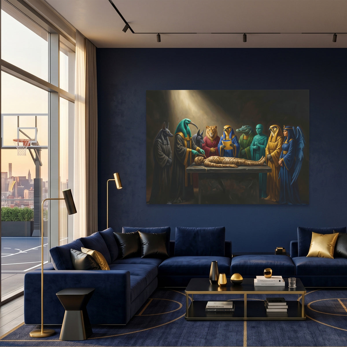 Egyptian Gods Mummification — Egyptian Gods Mummification Basketball Room Land 24