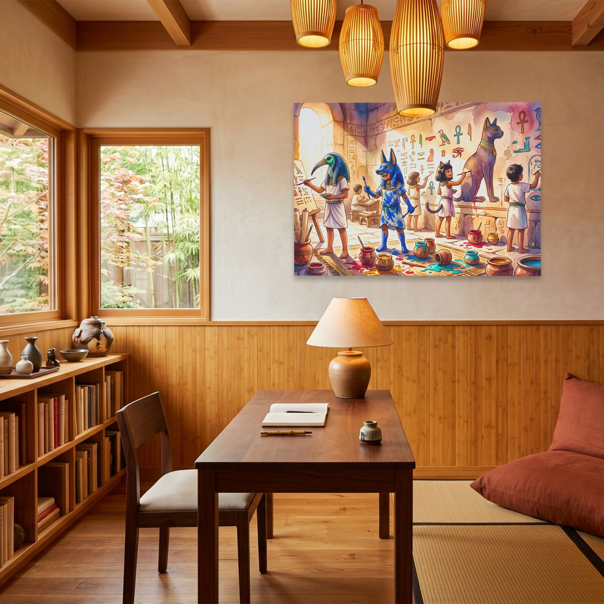 Egyptian Gods Workshop — Egyptian Gods Workshop Wood Minimalist Room Land 200