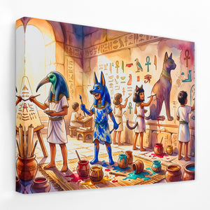 Egyptian Gods Workshop — Egyptian Gods Workshop Landscape   Side View   Mirror Wrap 72