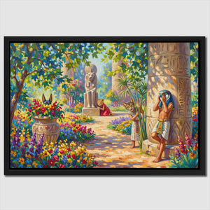 Egyptian Hide and Seek canvas wall art