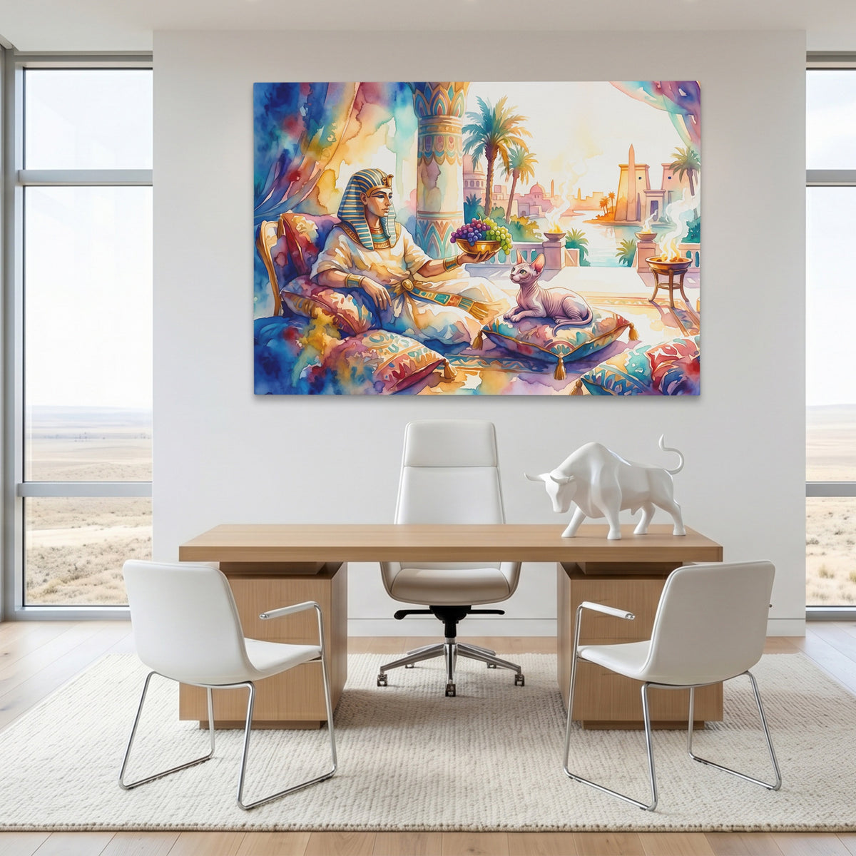 Egyptian Pharaoh Meditation — Egyptian Pharaoh Meditation White Bull Room Land 170