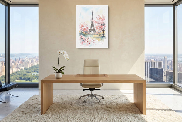 Eiffel Spring Blossoms in a room