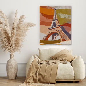 Eiffel Tower Sepia — Eiffel Tower Sepia beige couch 320