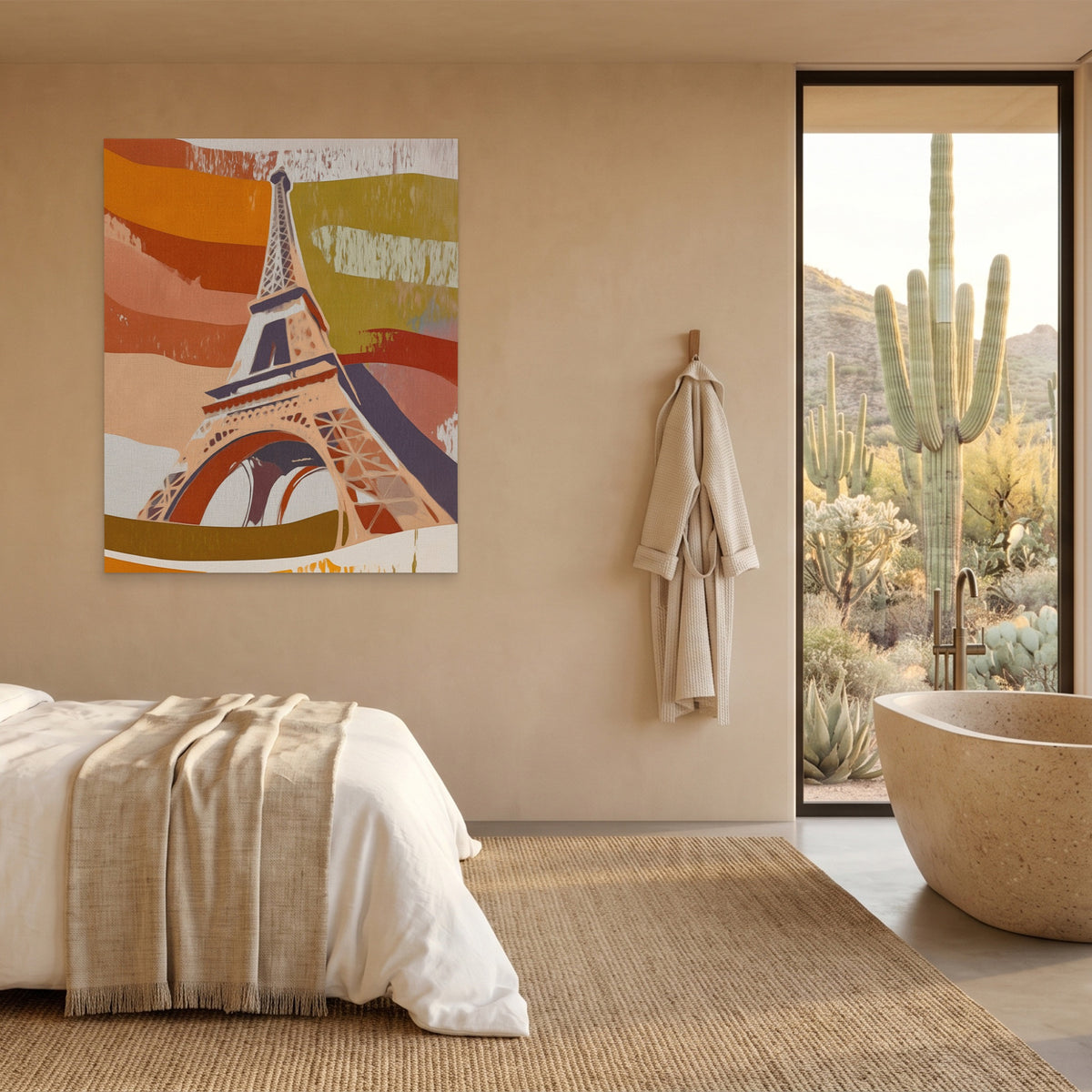 Eiffel Tower Sepia — Eiffel Tower Sepia Desert Home Port 120