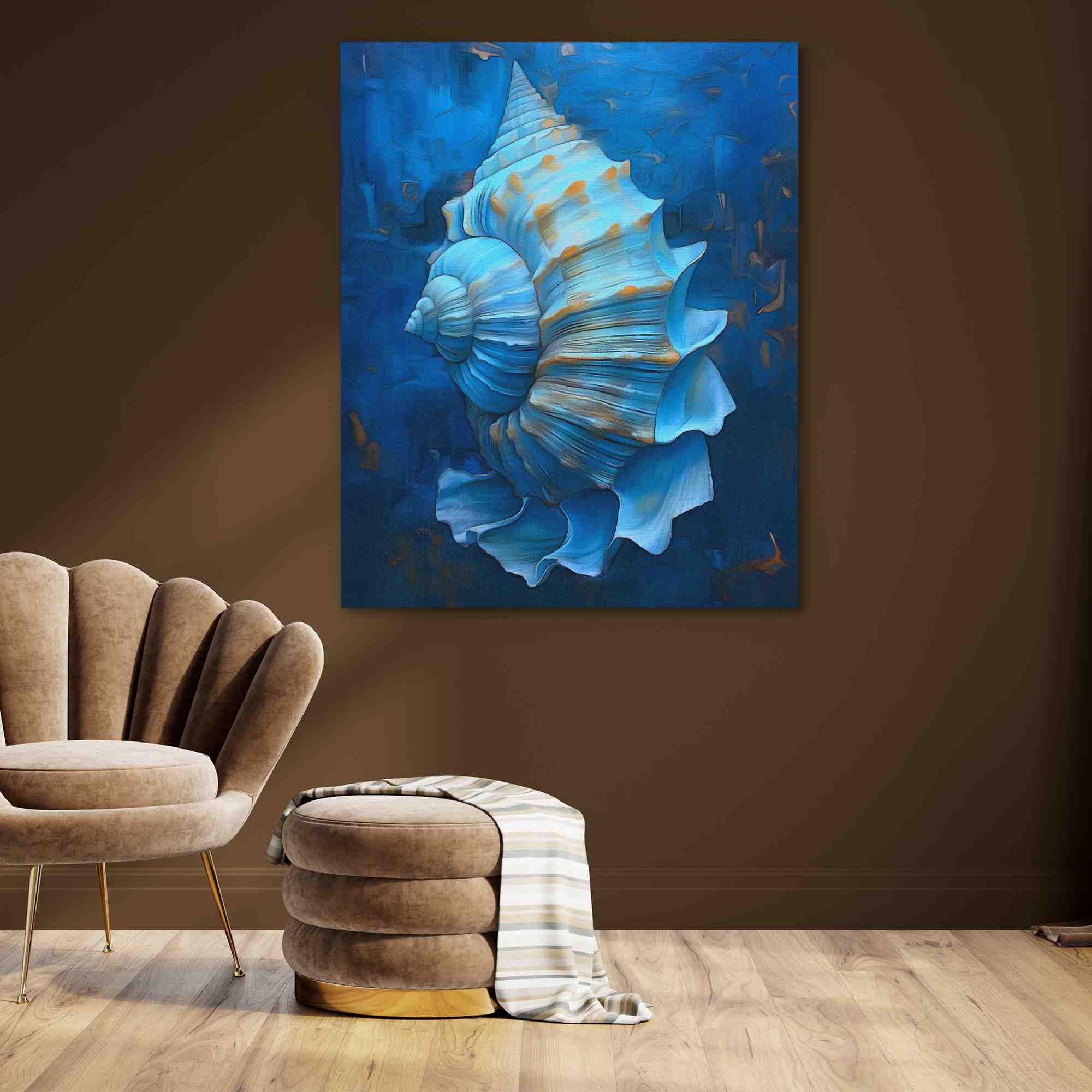 Elaborate Conch Shell - Luxury Wall Art