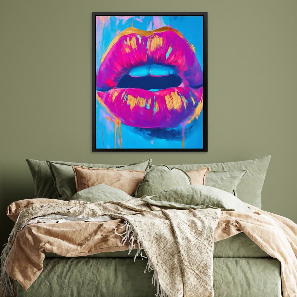 Electric Lips Drip - Luxury Wall Art