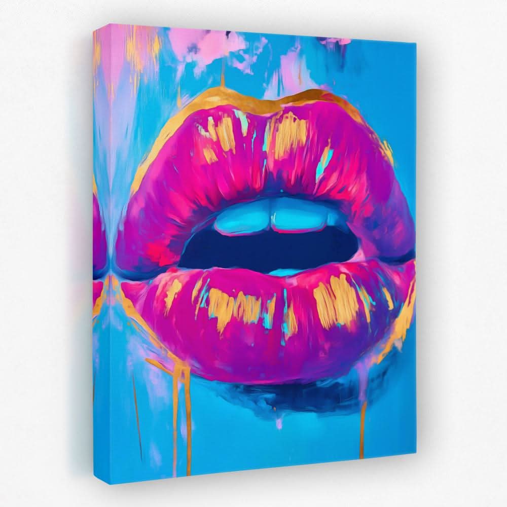Electric Lips Drip - Luxury Wall Art