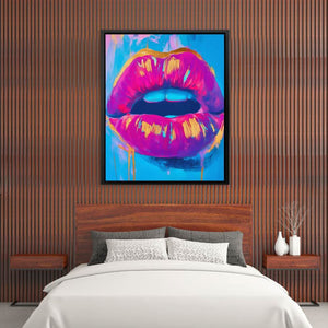 Electric Lips Drip - Luxury Wall Art