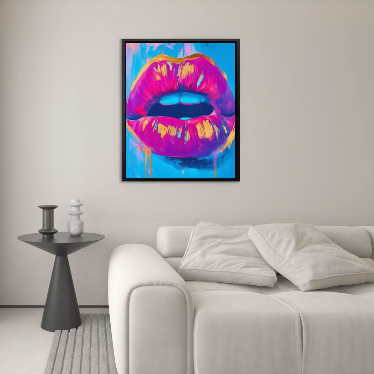 Electric Lips Drip - Luxury Wall Art
