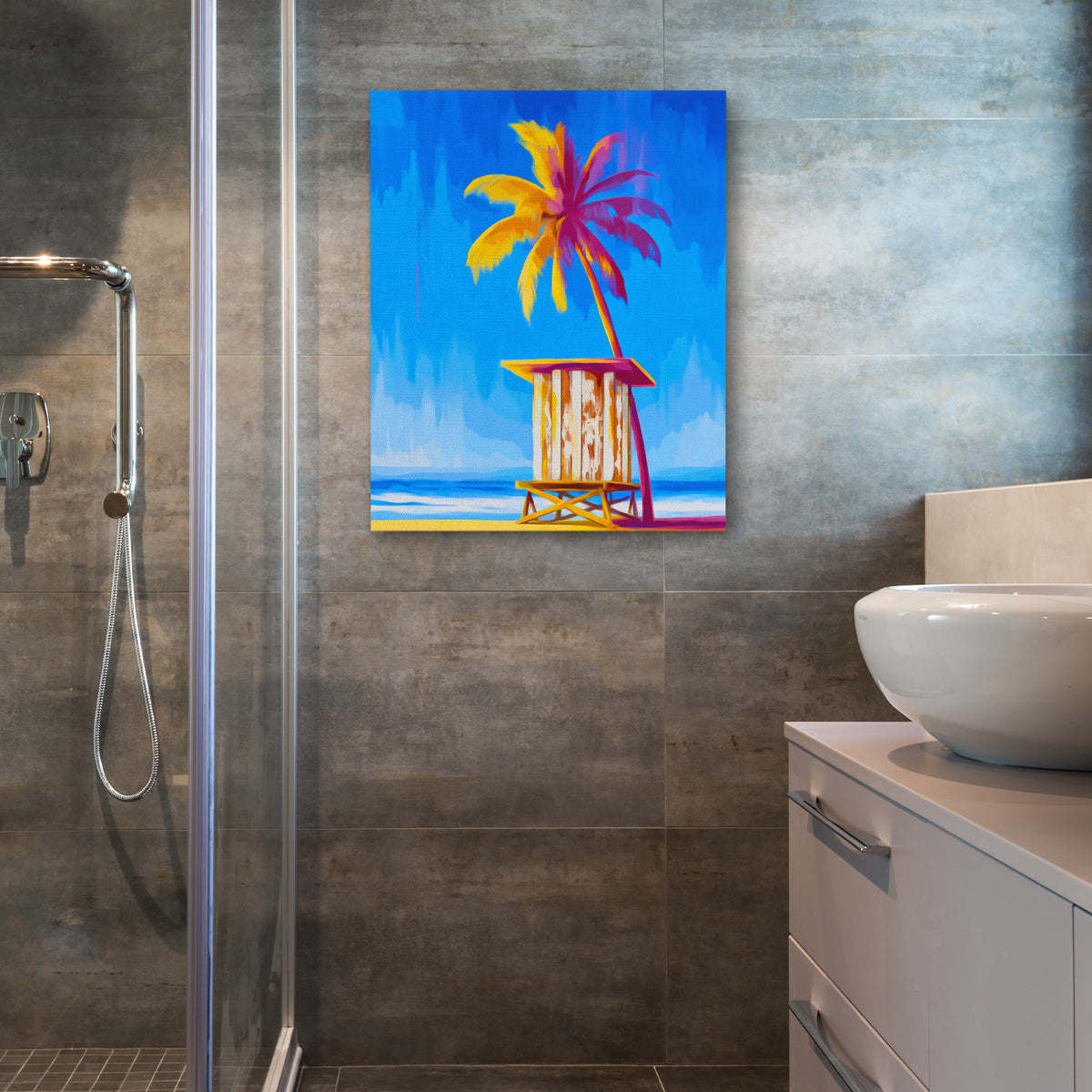 Electric Paradise Watch - Luxury Wall Art