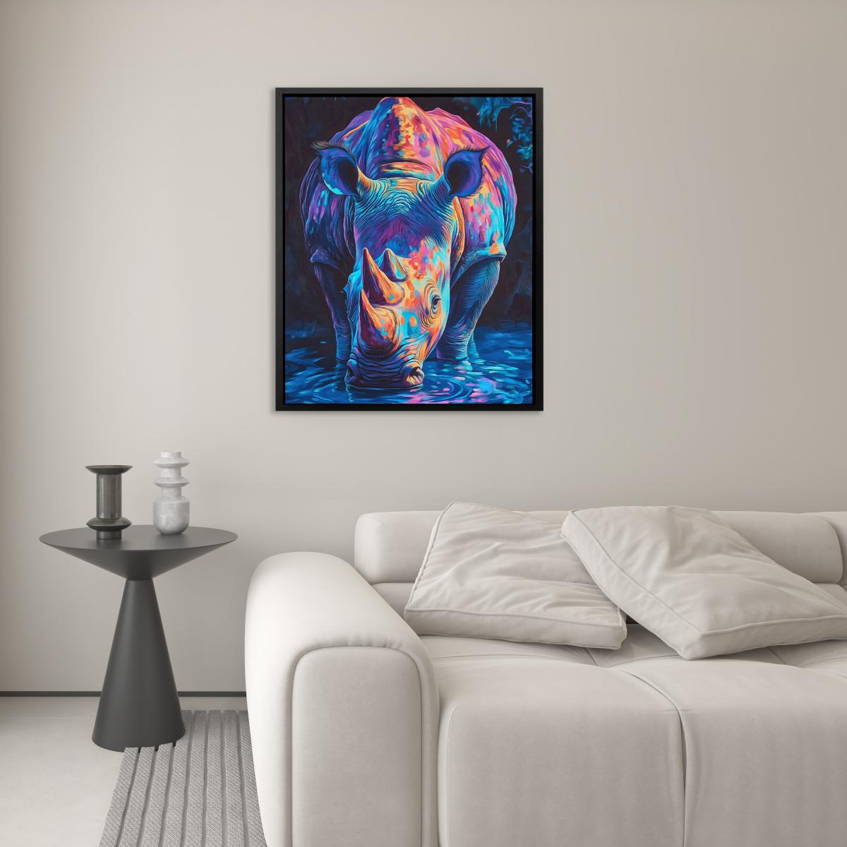 Electric Rhino - Luxury Wall Art