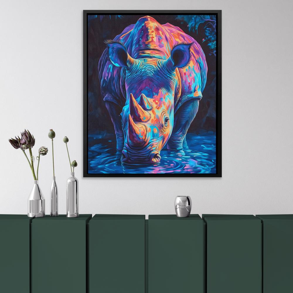 Electric Rhino - Luxury Wall Art
