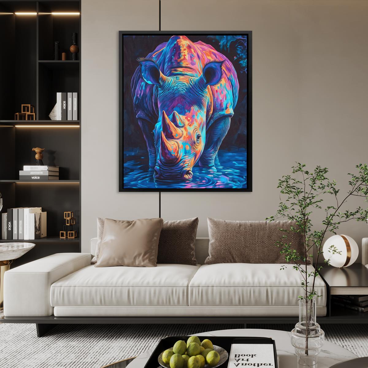 Electric Rhino - Luxury Wall Art