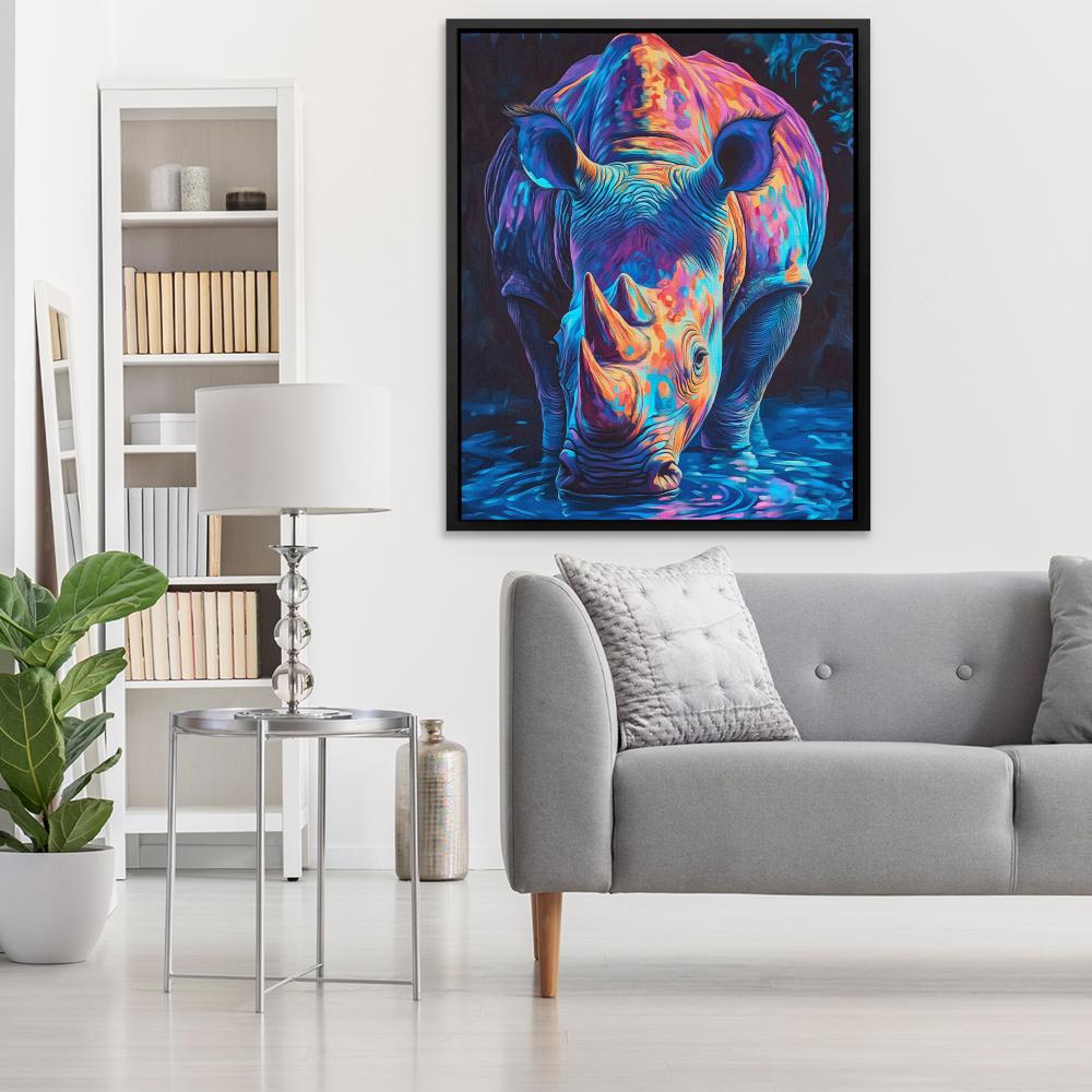 Electric Rhino - Luxury Wall Art